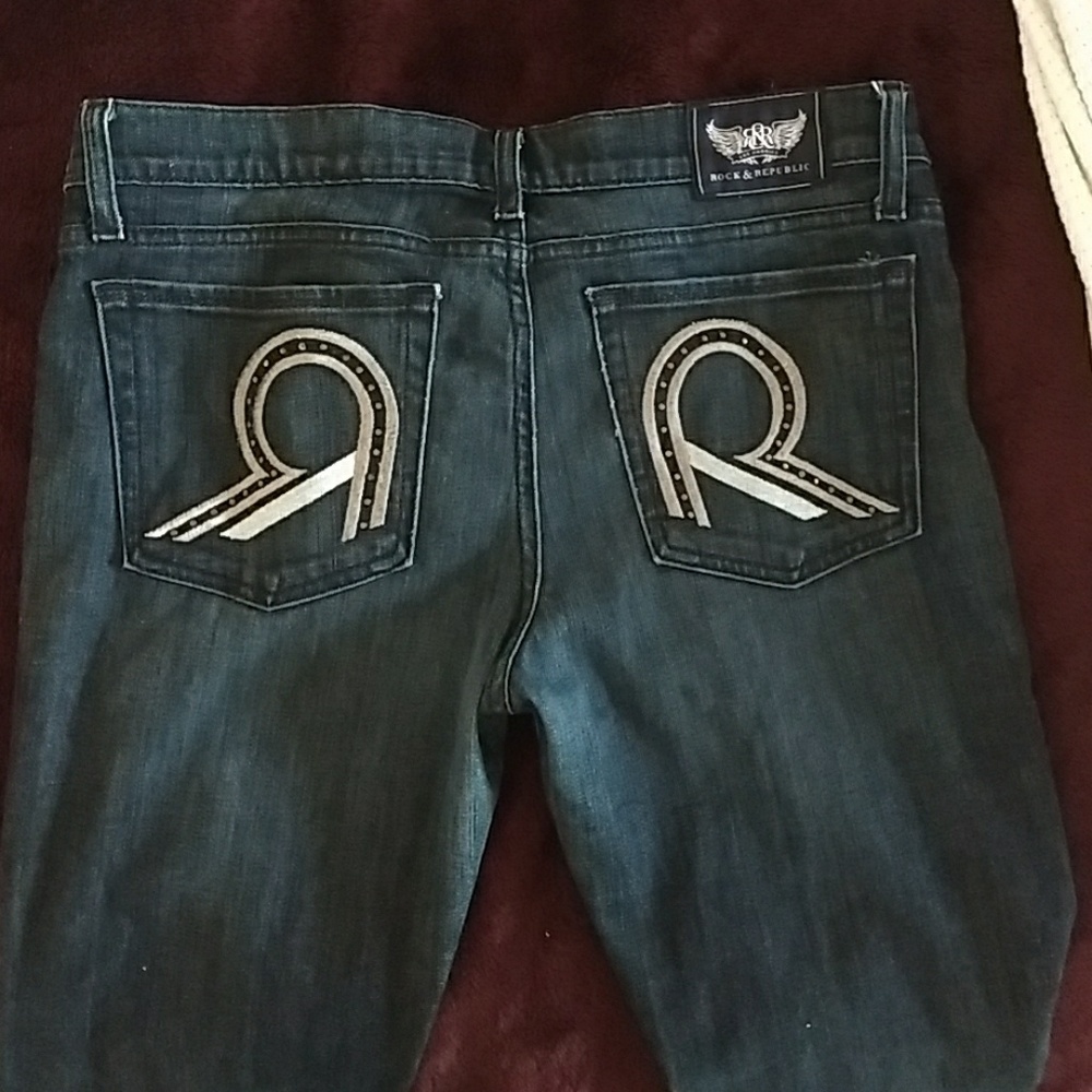 rock& republic dark jeans